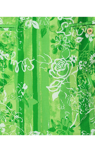 Zorella Shift Dress - Jackfruit Green Roseys Petals Overlay