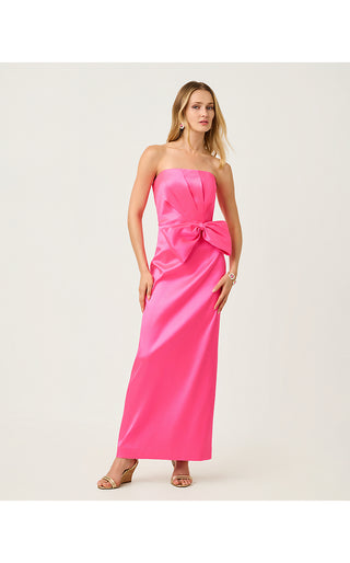 Tiernan Stretch Maxi Dress - Cherry Blossom Pink