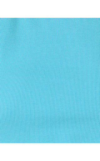Vanna Knit Top - Capri Blue
