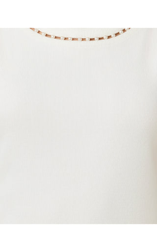 Vanna Knit Top - Resort White