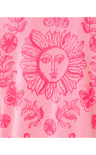 Maralisa Cardigan - Conch Shell Pink Follow The Sun Jacquard