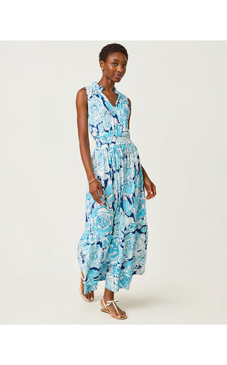 Amiria Maxi Dress - Capri Blue Rosanna