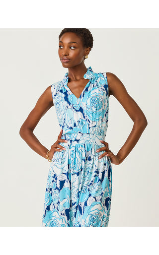 Amiria Maxi Dress - Capri Blue Rosanna