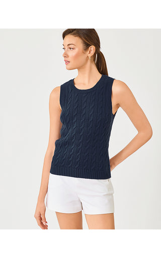 Brockton Crew Neck Sweater - Low Tide Navy