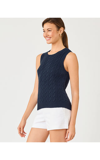 Brockton Crew Neck Sweater - Low Tide Navy