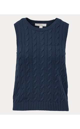 Brockton Crew Neck Sweater - Low Tide Navy