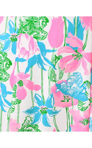 Twila Skirted Romper - Resort White Viney Liney