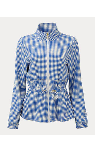 Luxletic Romilly Performance Jacket - Starlight Navy Mini Performance Gingham