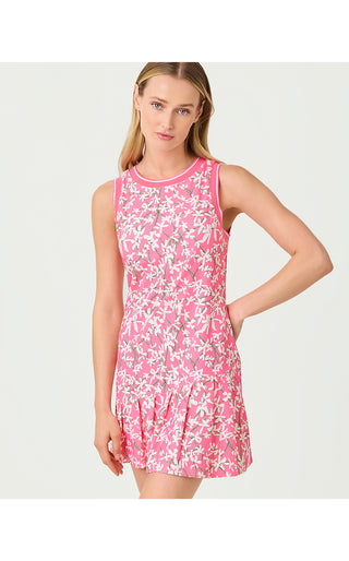 UPF 50+ Luxletic Caleta Active Dress - Confetti Pink Crossgrain Lil Liza