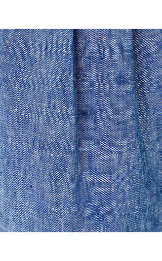 Dewey Linen 7" Short - Starlight Navy X Resort White