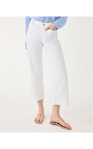 Harleen High-Rise Crop Jean - Resort White