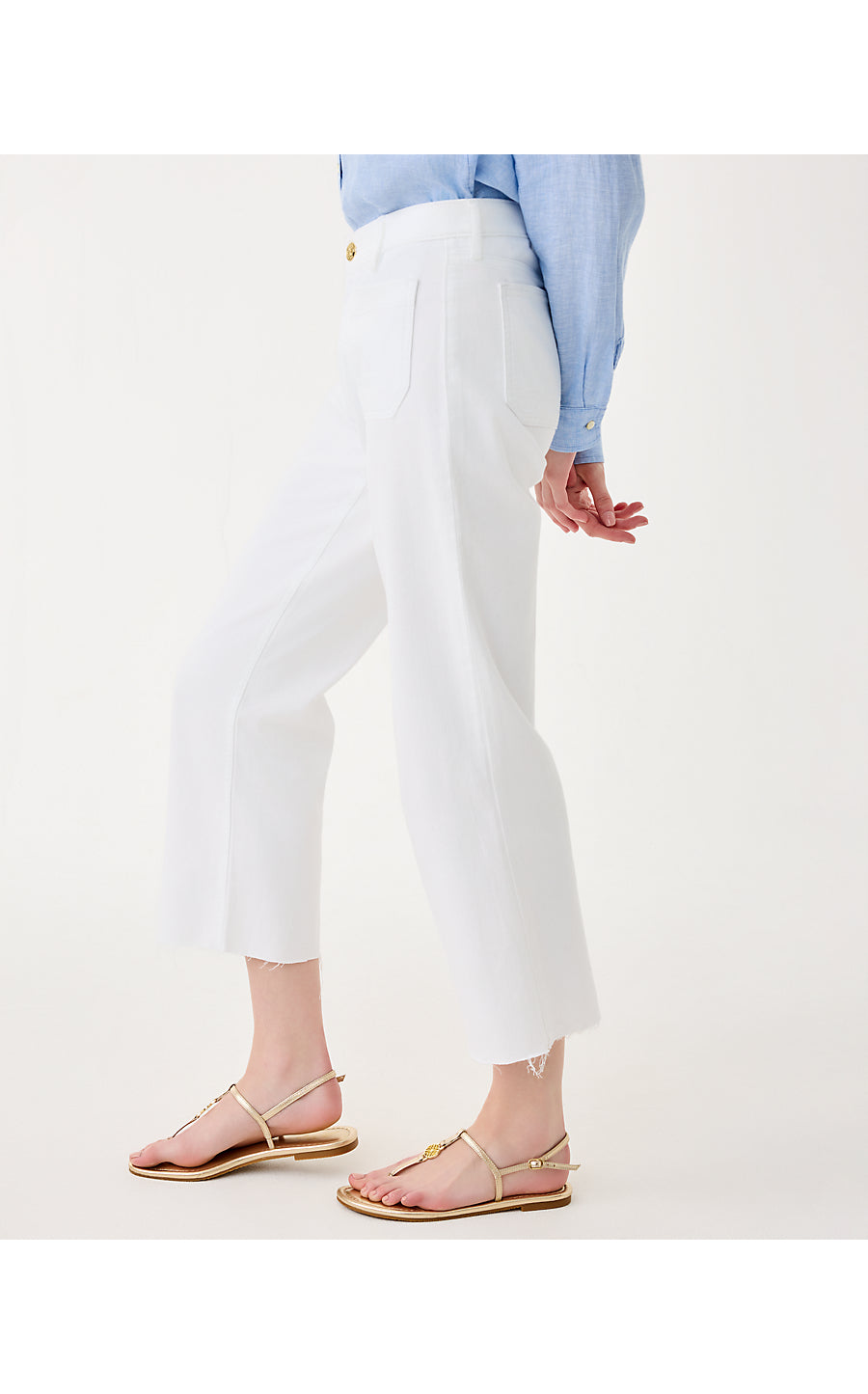 lily pulitzer white jeans Lilly Pulitzer 27' Harleen High Rise Crop Women Jeans