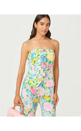 Danneel Strapless Top - Multi Lilly Garden