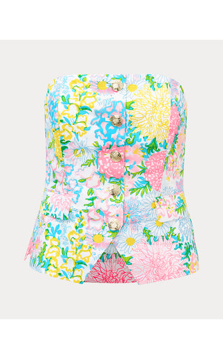 Danneel Strapless Top - Multi Lilly Garden