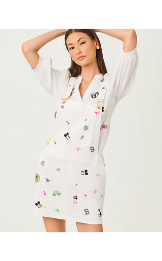 Brewynn Denim Skirtall - Multi Throwback Disney Embroidery