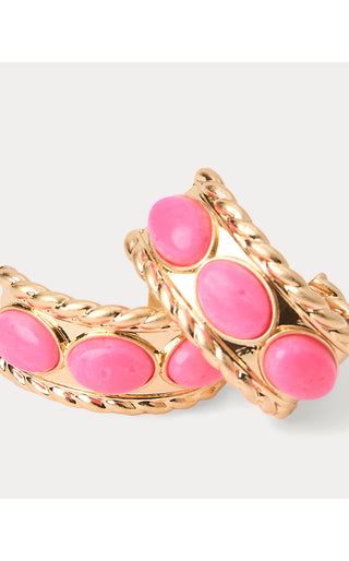 Sunshine Grove Hoop Earring- Cherry Blossom Pink