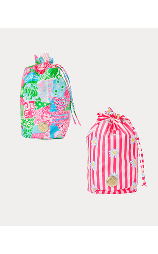 Gwp Pool Pouch Set - Multi Crazy Quilt