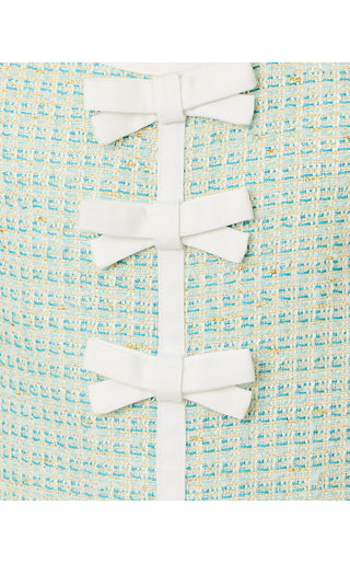 Girls Mini Aria Shift - Capri Blue Fantasy Boucle