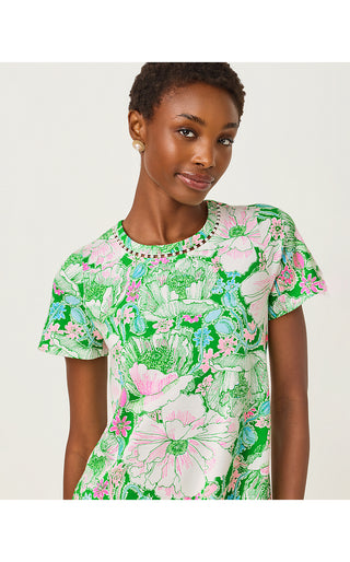 Cody Short Sleeve Dress - Putting Green Poppyland