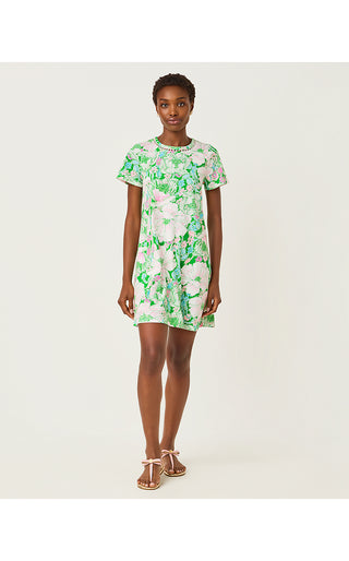 Cody Short Sleeve Dress - Putting Green Poppyland