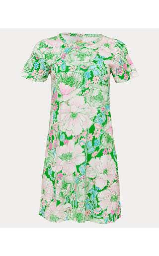 Cody Short Sleeve Dress - Putting Green Poppyland