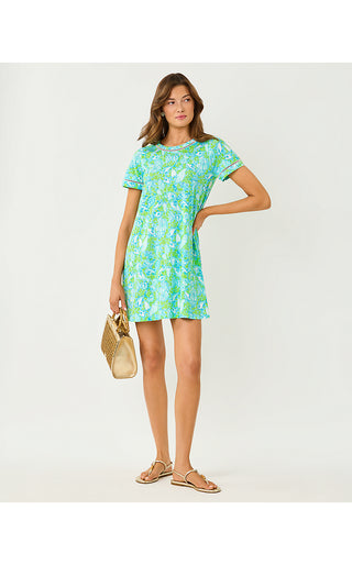 Cody Short Sleeve Dress - Day Dream Blue Throw Me A Line