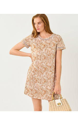 Cody Short Sleeve Dress - Iced Latte Lil Jims Stuff