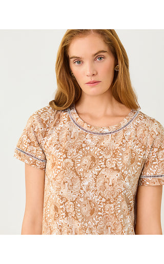 Cody Short Sleeve Dress - Iced Latte Lil Jims Stuff