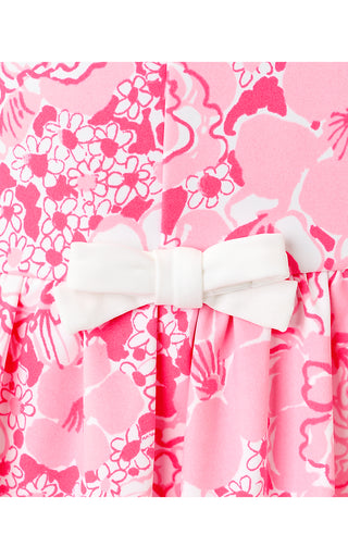 Luxletic Delvenie Bubble Hem Dress - Conch Shell Pink Burst Of Joy