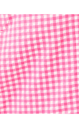 UPF 50+ Luxletic Jaydea Jacket - Cherry Blossom Pink Mini Performance Gingham