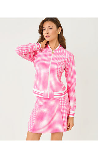 UPF 50+ Luxletic Huxley Skort - Cherry Blossom Pink Mini Performance Gingham