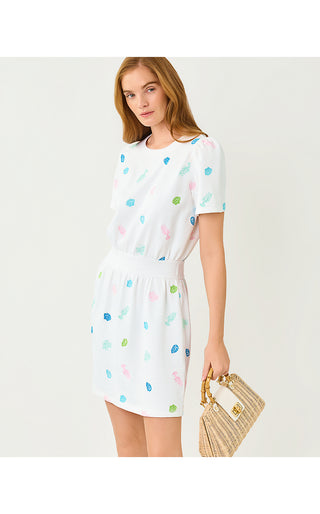 Fenn Dress - Multi Beach Treasure Embroidery
