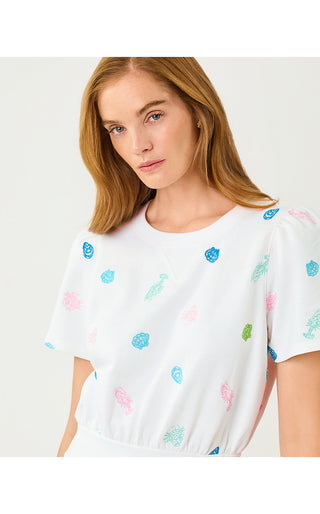 Fenn Dress - Multi Beach Treasure Embroidery