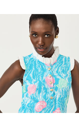 Evangeline Sleeveless Dress - Capri Blue Shelden