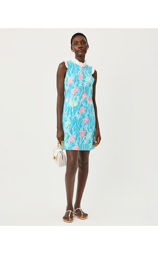 Evangeline Sleeveless Dress - Capri Blue Shelden