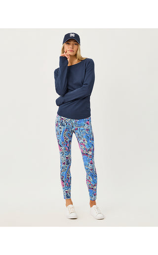 UPF 50+ Luxletic Endurance High Rise Midi Legging- Multi Paisley Parade