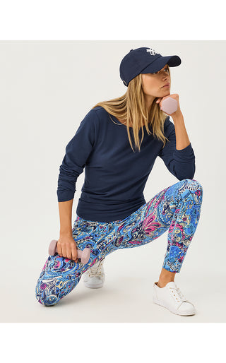 UPF 50+ Luxletic Endurance High Rise Midi Legging- Multi Paisley Parade