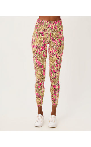 UPF 50+ Luxletic Endurance High Rise Midi Legging - Pink Aster Lil Sketching On Safari