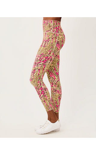 UPF 50+ Luxletic Endurance High Rise Midi Legging - Pink Aster Lil Sketching On Safari