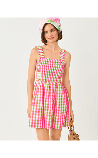 Hadly Skirted Romper - Cherry Blossom Pink Summer Lovin Gingham