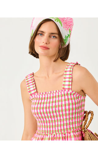 Hadly Skirted Romper - Cherry Blossom Pink Summer Lovin Gingham