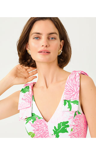 Janine Skirted Romper - Resort White Lil Go With The Flow