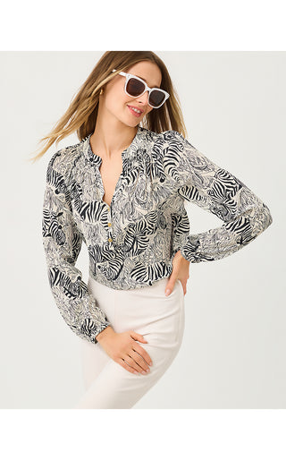 Elsa Silk Top - Coconut Z