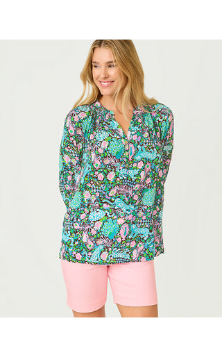 Elsa Silk Top - Multi Royal Zoo