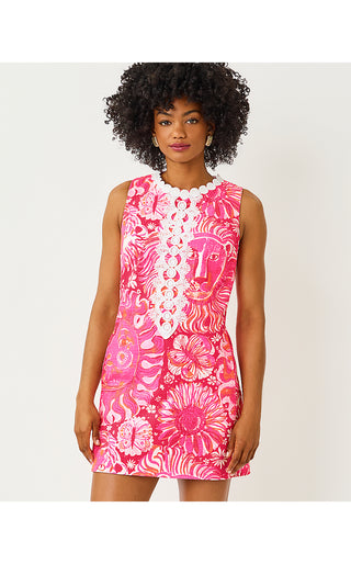 Edita Stretch Shift Dress - Paradise Punch Oversized Jims Stuff