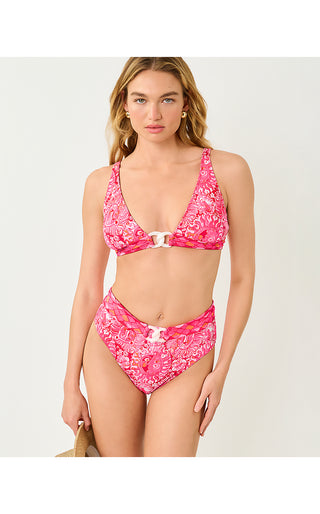 Lyall High Waisted Bikini Bottom - Paradise Punch Jims Stuff Engineered