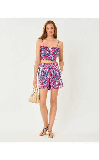 Dalisay Stretch Short - Starlight Navy Its A 250Th Celebration