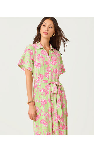 UPF 50+ Mckennon Maxi Dress - Pistachio Macaron Alina
