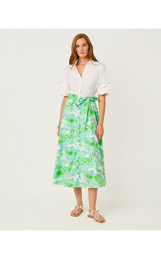 Sonaire Midi Shirtdress - Capri Blue Galloping Gals