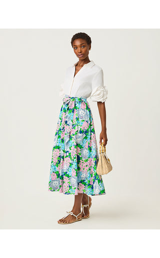 Sonaire Midi Shirtdress - Starlight Navy Lydia The Lion